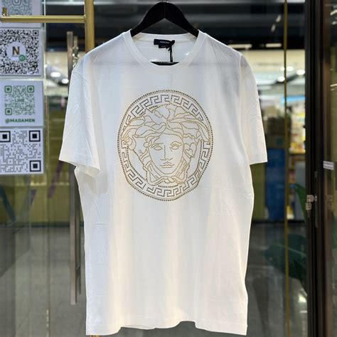 versace gold medusa t shirt|Versace crystal medusa t shirt.